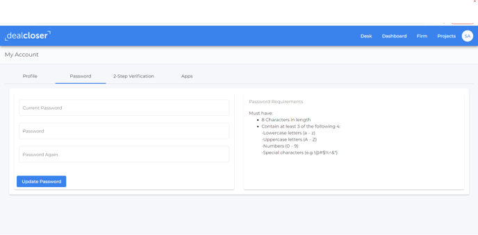 How do I change my password?